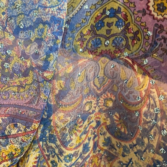 Sparkling Blues Blouse SIZE XL EUC - Picture 4 of 8